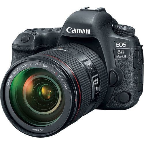 Canon EOS 6D Mark II DSLR Camera with 24-105mm f/4L IS II Lens – 26.2MP Full-Frame, Dual Pixel AF, Vari-Angle Touchscreen, Wi-Fi & GPS