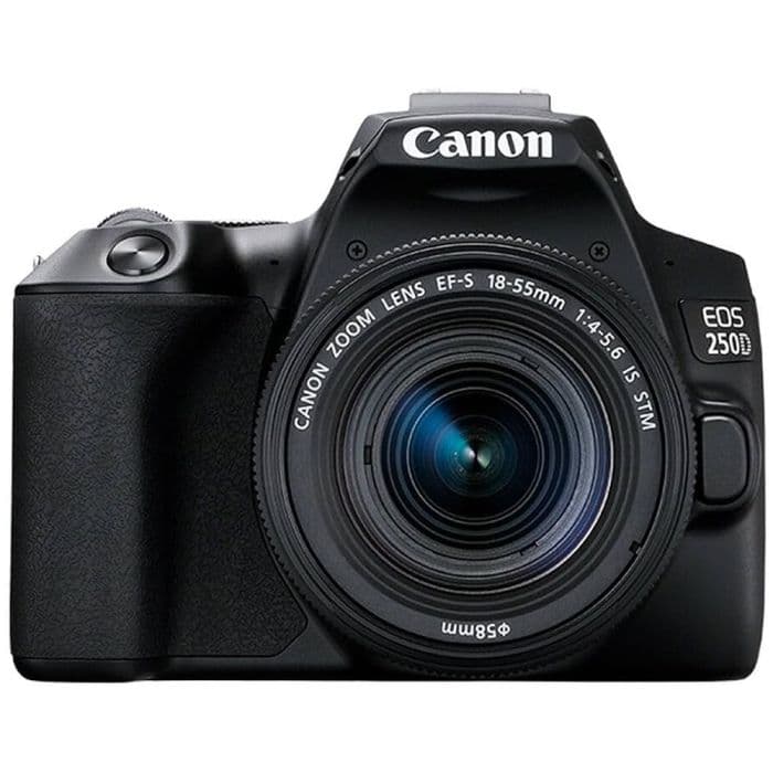 Canon EOS 250D DSLR Camera with 18-55mm Lens | 24.1MP, 4K Video, Vari-Angle Touchscreen, Wi-Fi & Bluetooth