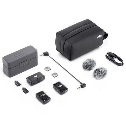 DJI Mic 2 Wireless Microphone Kit (2 TX + 1 RX + Charging Case)