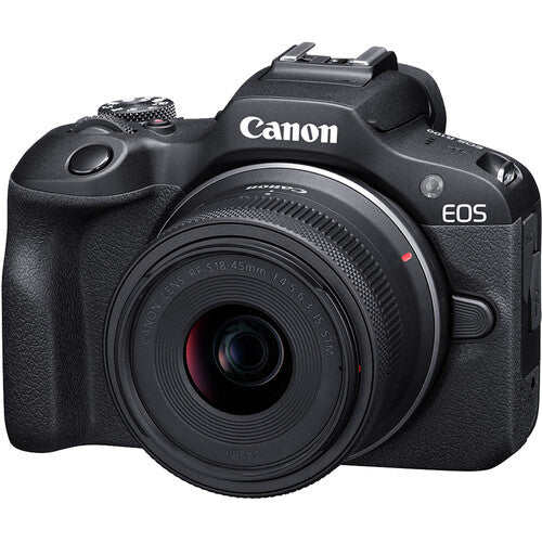 Canon EOS R100 Mirrorless Camera with 18-45mm Lens - PixelMax