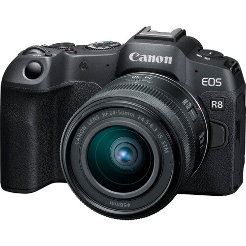 Canon EOS R8 Mirrorless Camera with RF 24-50mm f/4.5-6.3 IS STM Lens - PixelMax