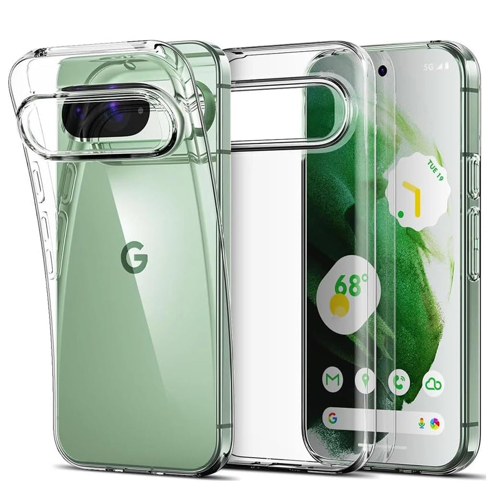 Clear Case for Google Pixel 9 Crystal Clear Silicone Cover Bumper Shockproof Protective Cover - PixelMax